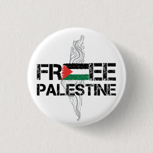Badge Rond 2,50 Cm Libérez la Palestine avec le drapeau palestinien