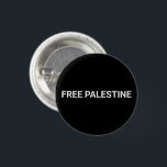 Badge Rond 2,50 Cm Libérez la Palestine noir blanc texte personnalisé<br><div class="desc">Free Palestine noir blanc texte personnalisé simple minimaliste élégant bouton. Texte blanc entièrement personnalisable,  ou vous pouvez simplement le supprimer,  sur arrière - plan noir couleur solide. Les couleurs sont modifiables. Consultez le reste de la collection pour plus de coordination et de correspondance des éléments.</div>