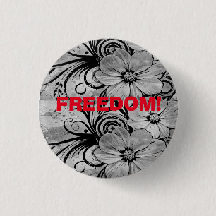 Badge Rond 2,50 Cm Liberté ! Badge.