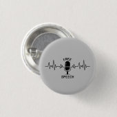 Badge Rond 2,50 Cm Liberté d'expression EKG (Devant & derrière)