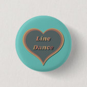 Badge Rond 2,50 Cm Ligne danse amour coeur (Devant)