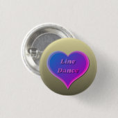 Badge Rond 2,50 Cm Ligne danse amour coeur (Devant & derrière)
