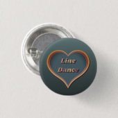 Badge Rond 2,50 Cm Ligne danse amour coeur (Devant & derrière)
