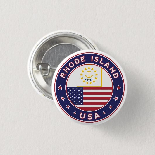 Badge Rond 2,50 Cm L'île Rhode (Devant & derrière)