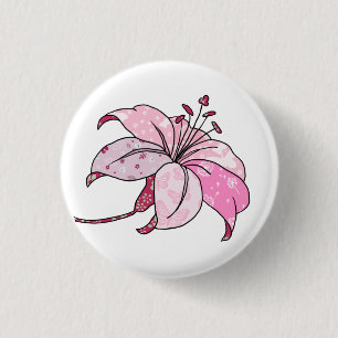 Badge Rond 2,50 Cm Lilie