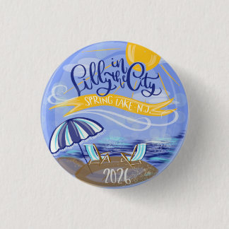 Badge Rond 2,50 Cm Lilly en ville - Spring Lake, NJ - Bouton