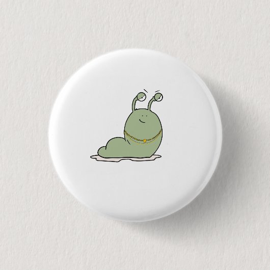 Badge Rond 2,50 Cm Limace, thème, thème de bug (Devant)