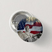 Badge Rond 2,50 Cm Lincoln et Fireworks (Devant & derrière)