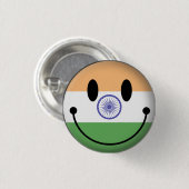 Badge Rond 2,50 Cm L'Inde (Devant & derrière)