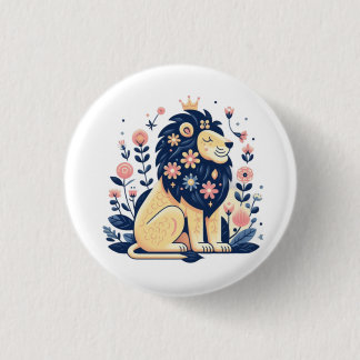 Badge Rond 2,50 Cm Lion