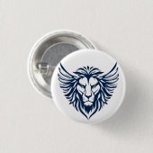 Badge Rond 2,50 Cm Lion ailé (Devant & derrière)