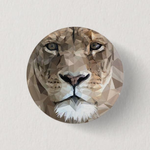 Badge Rond 2,50 Cm Lion de Juda - Haile Selassie - Bouton Rastafari