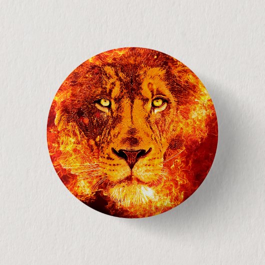 Badge Rond 2,50 Cm Lion flamand de Judah (Devant)