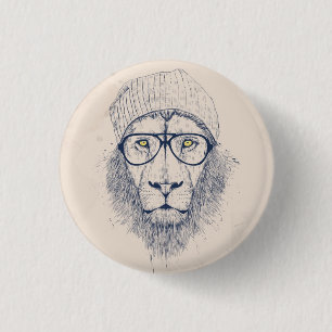 Badge Rond 2,50 Cm Lion frais