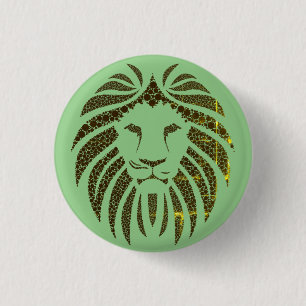 BADGE ROND 2,50 CM LION HEAD GREEN ARRIÈRE - PLAN