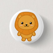 Badge Rond 2,50 Cm Lion mignon (Devant)