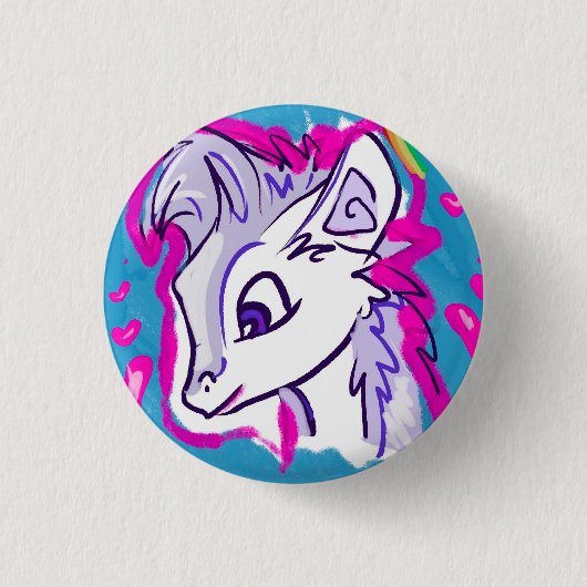 Badge Rond 2,50 Cm Liquide violet (Devant)