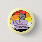 Badge Rond 2,50 Cm Lithromantic aimable (Devant)