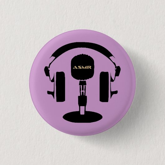Badge Rond 2,50 Cm Logo ASMR (Devant)