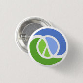 Badge Rond 2,50 Cm Logo de Clojure (Devant & derrière)