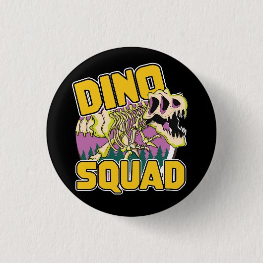 Badge Rond 2,50 Cm logo de Dino Squad (Devant)