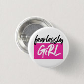 Badge Rond 2,50 Cm Logo de FearlesslyGiRL (Devant & derrière)