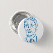Badge Rond 2,50 Cm Logo de Justin Trudeau (Devant & derrière)