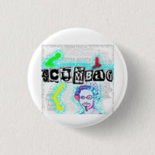 Badge Rond 2,50 Cm Logo de la fête Scumbag (Devant)