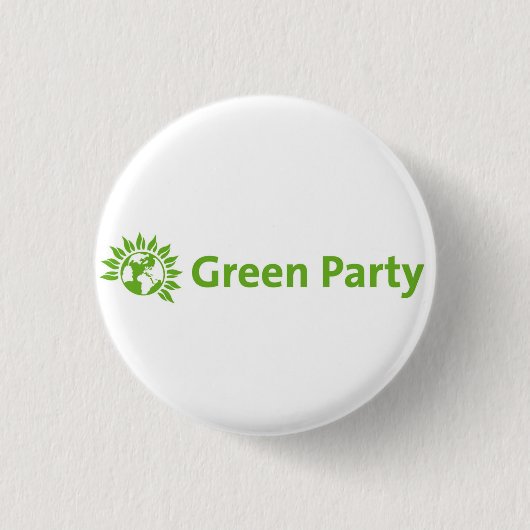 Badge Rond 2,50 Cm Logo de Parti Vert (Devant)
