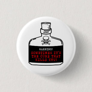 Badge Rond 2,50 Cm Logo de poison