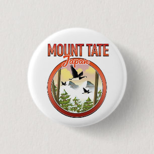 Badge Rond 2,50 Cm Logo de voyage au Japon du Mont Tate