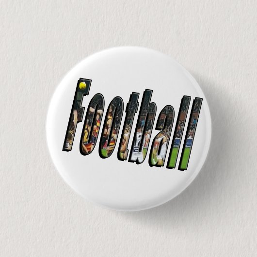 Badge Rond 2,50 Cm Logo Dimensional Football, (Devant)