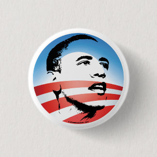 Badge Rond 2,50 Cm Logo d'Obama - simple