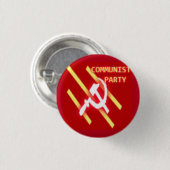 Badge Rond 2,50 Cm Logo du Parti communiste (Devant & derrière)