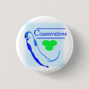 Badge Rond 2,50 Cm Logo du Parti Conservateur Nouvelle Écosse
