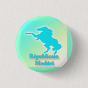 Badge Rond 2,50 Cm Logo du parti Républicain Modere