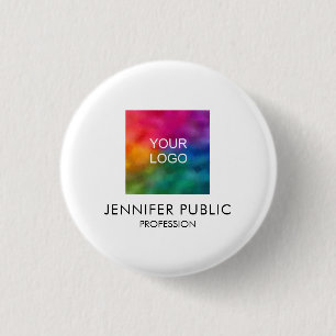Badge Rond 2,50 Cm Logo Entreprise Personnalisé Ajouter Votre Image T