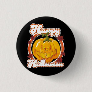 Badge Rond 2,50 Cm Logo Happy Halloween