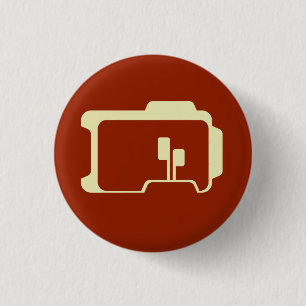 Badge Rond 2,50 Cm Logo (rouge foncé)