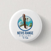 Badge Rond 2,50 Cm logo ski Nevis Range Écosse (Devant)