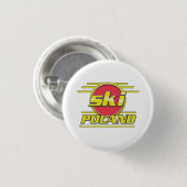 Badge Rond 2,50 Cm Logo Ski Pologne 80 (Devant & derrière)