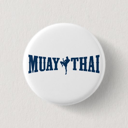 Badge Rond 2,50 Cm Logo thaïlandais de Muay (Devant)