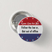 Badge Rond 2,50 Cm Loi : Un pour tous v2 (Devant & derrière)