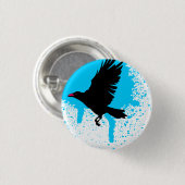 Badge Rond 2,50 Cm L'oiseau a piloté le bouton (Devant & derrière)