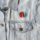Badge Rond 2,50 Cm Londres Calling (En situation)