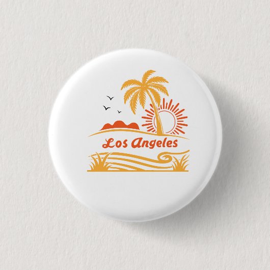 Badge Rond 2,50 Cm Los angel (Devant)