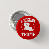 BADGE ROND 2,50 CM LOUISIANA POUR TRUMP (Devant & derrière)