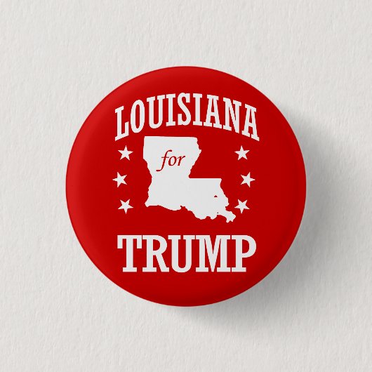 BADGE ROND 2,50 CM LOUISIANA POUR TRUMP (Devant)