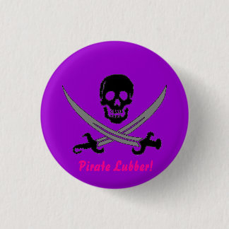 Badge Rond 2,50 Cm Lourdaud de pirate !