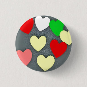 Badge Rond 2,50 Cm Love 3 Cm Round Badge